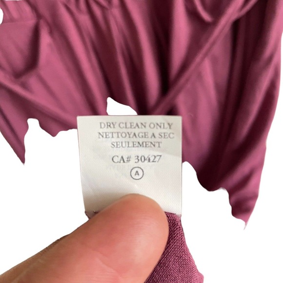 Ella Moss Purple Mini Dress Womens Size Large With Tie Back - Picture 6 of 10